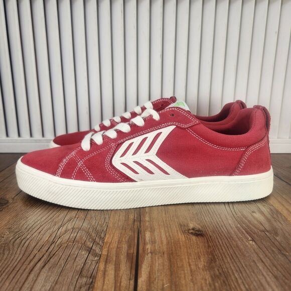 Cariuma Catiba Pro Skate Sneakers Mens Sz 12.5 Red Suede Low Top Athletic Shoes main image 9